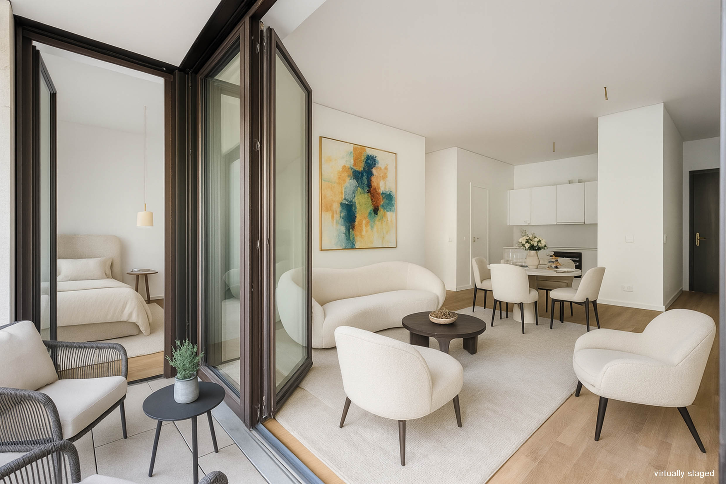 Hochparterre Wohnung mit Blick auf den Versailler Platz in Potsdam neben Barberini Museum