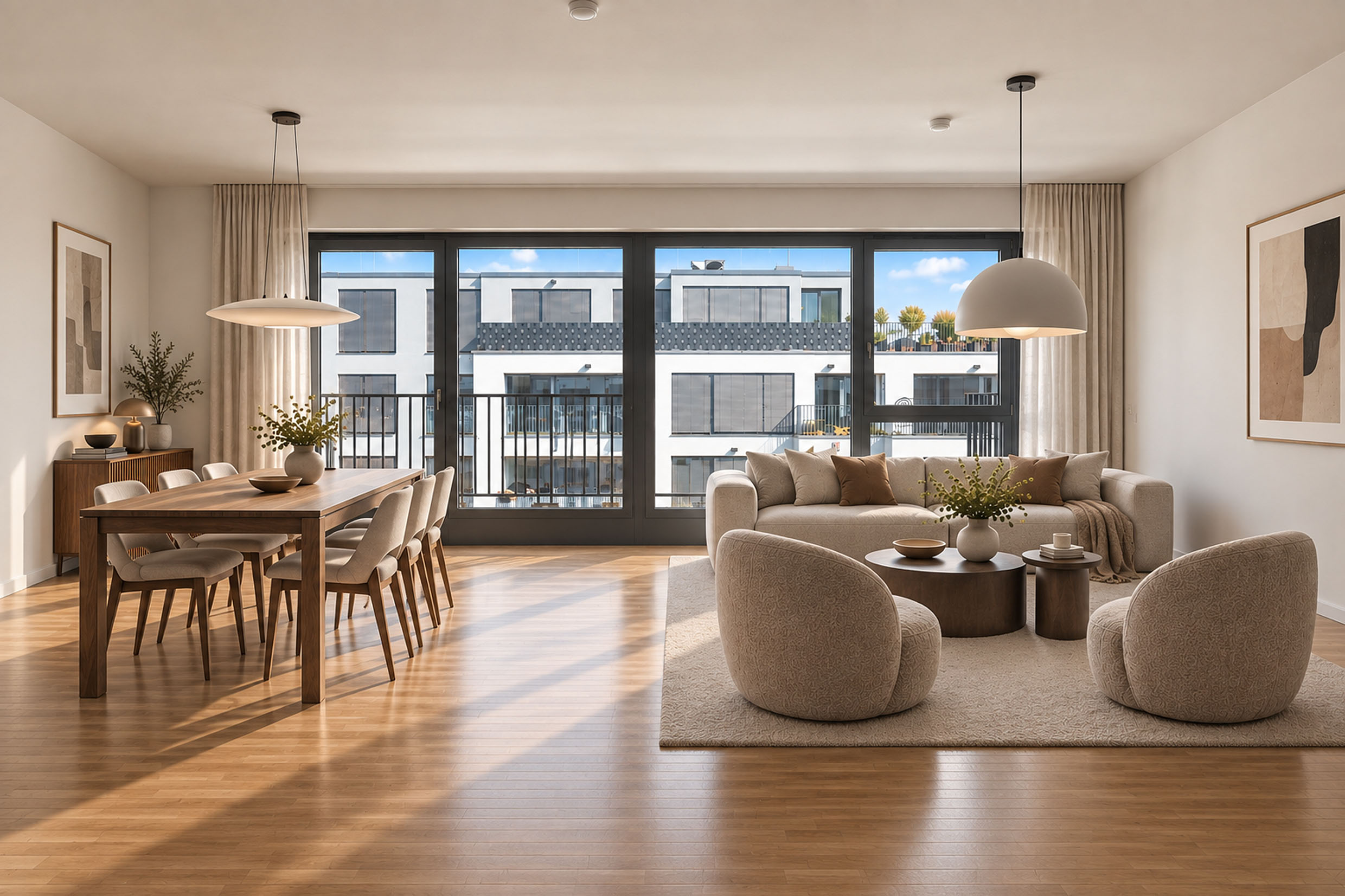 einzugsbereite frisch renovierte 3 Zimmer Neubauwohnung in Berlin Mitte in The Mile
