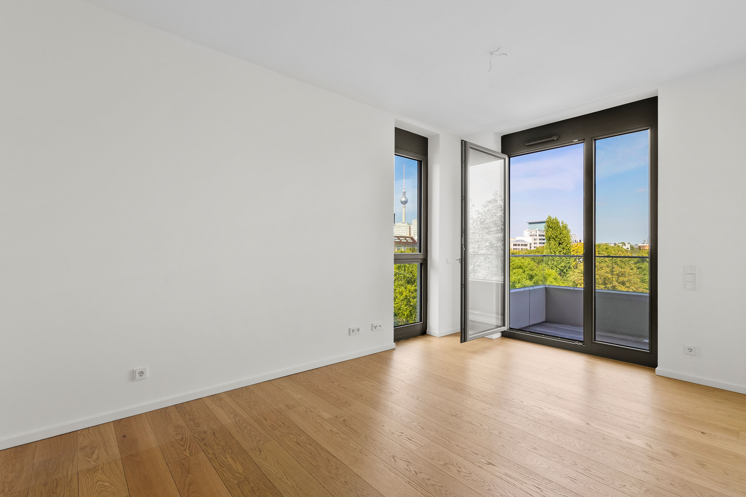 Luxus Luisenpark Penthouse in Berlin Mitte mit Terrasse, Kamin