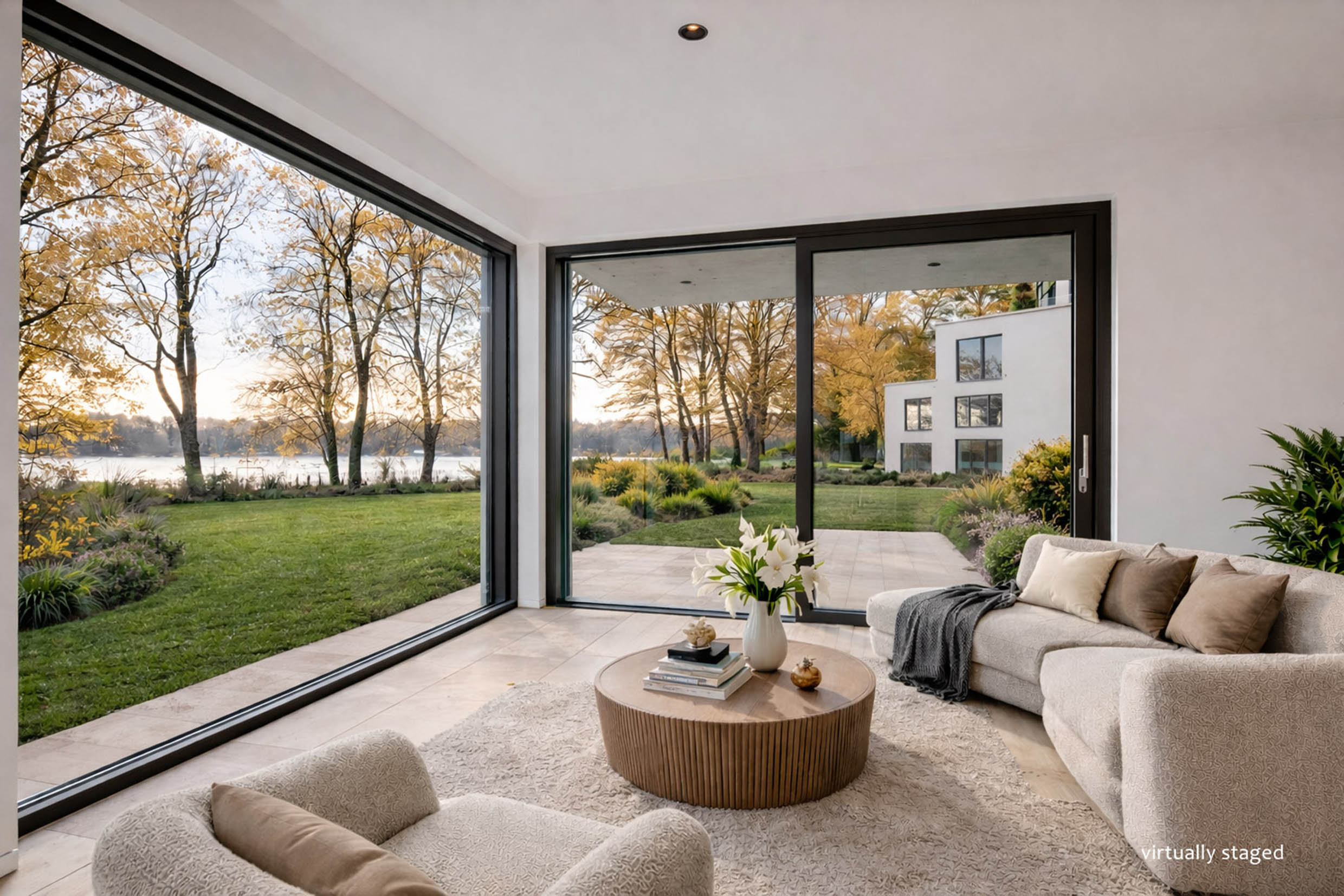 Moderne Familien Wohnung mit Garten am Tegeler See mit Seeblick