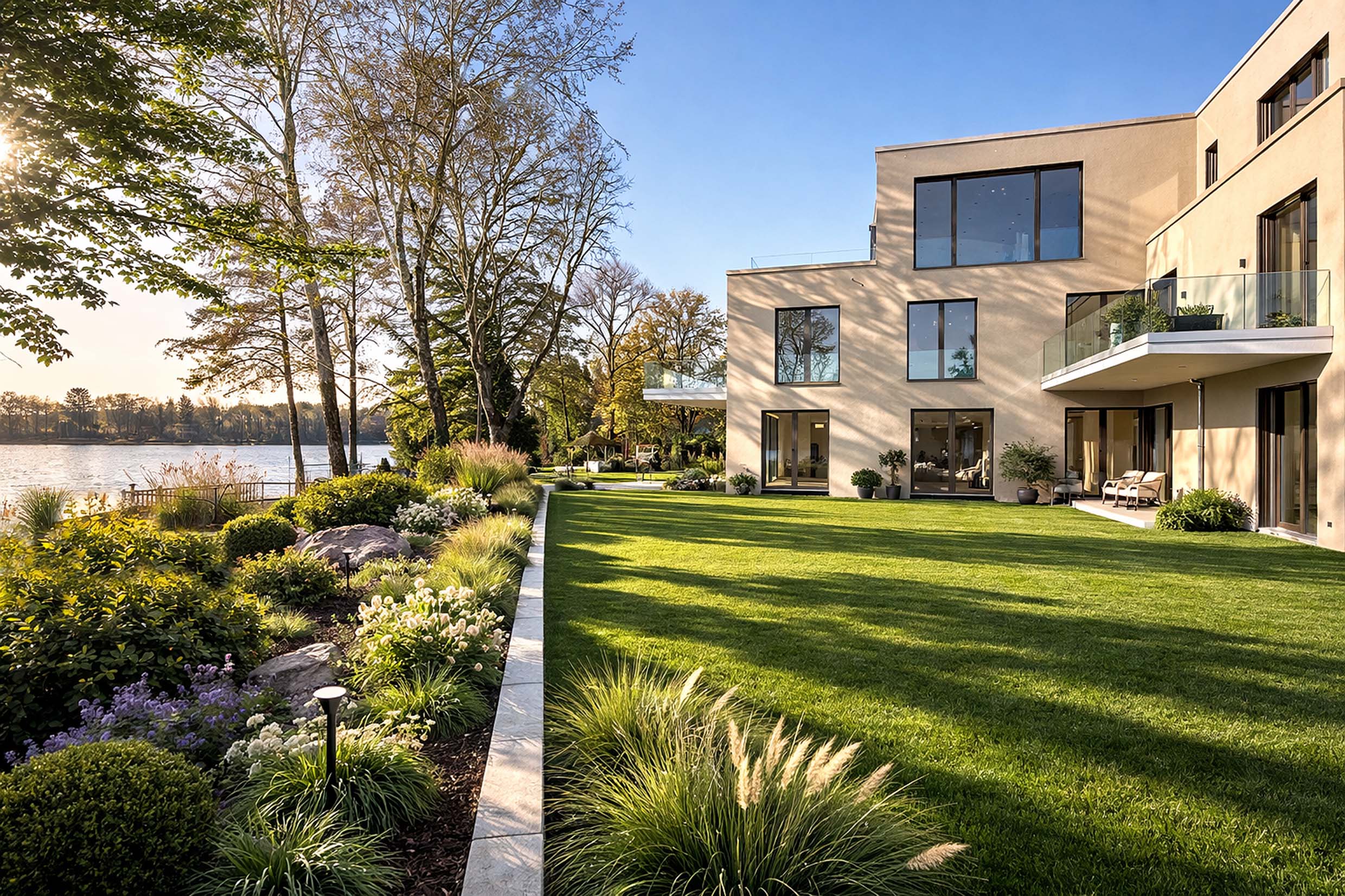 Exklusive Luxus Gartenwohnung am Tegeler See