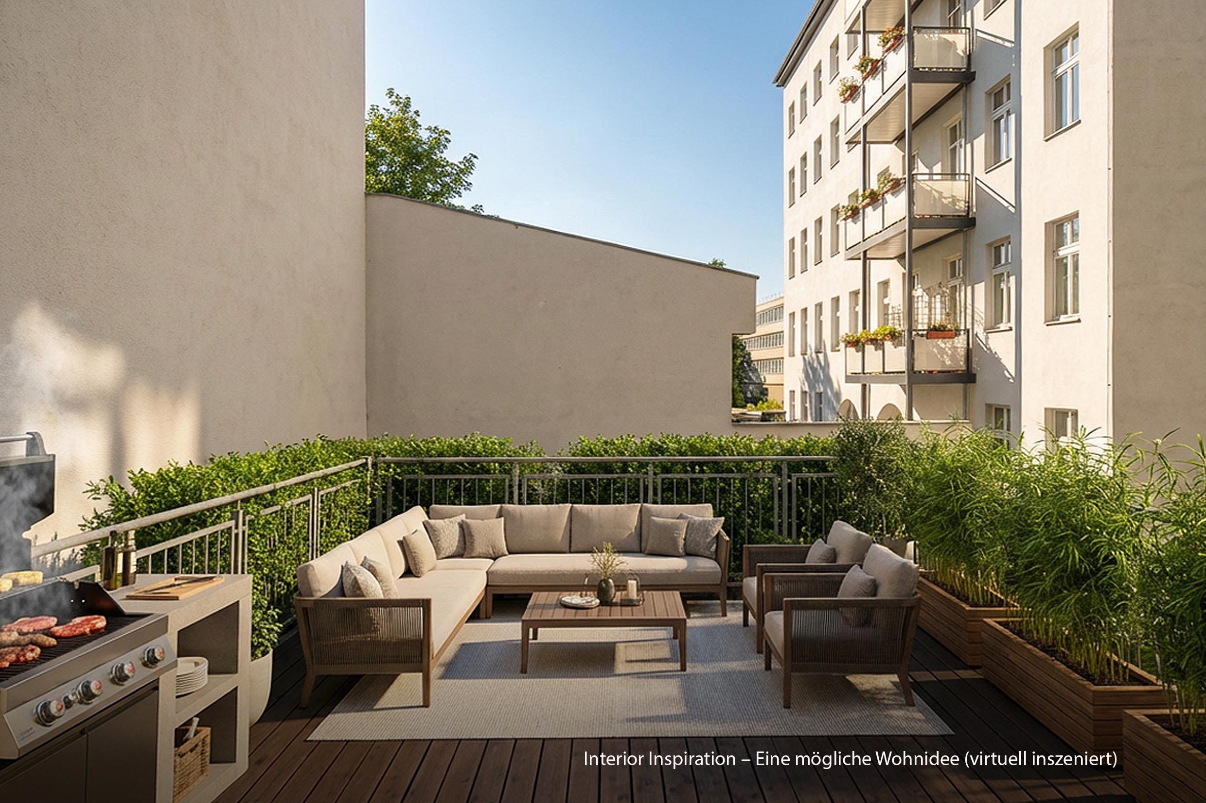 Remise townhouse style apartment in Berlin Mitte with open gallery living