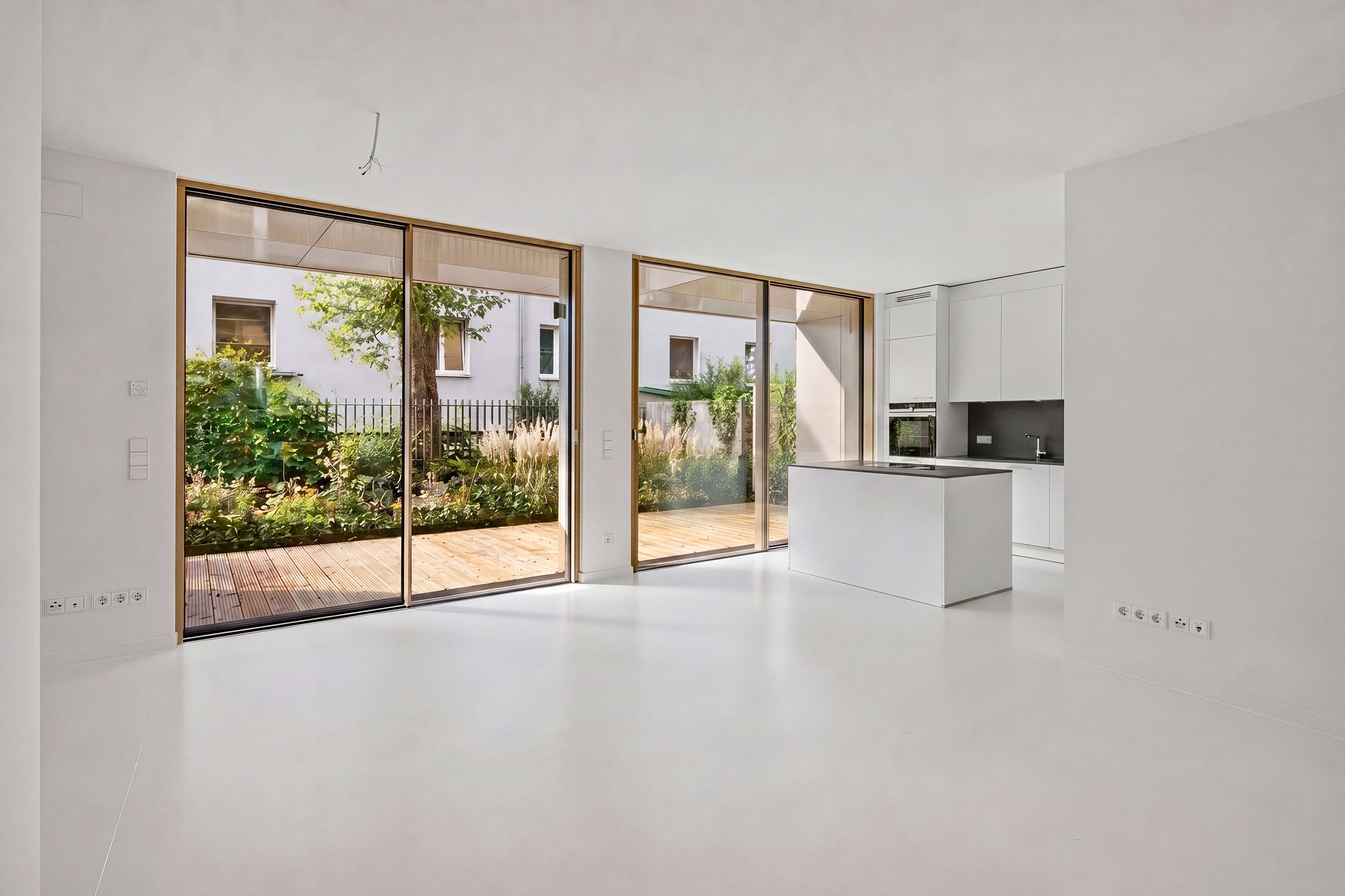modern 2 room design garden apartment in central Berlin with garden and terrace
