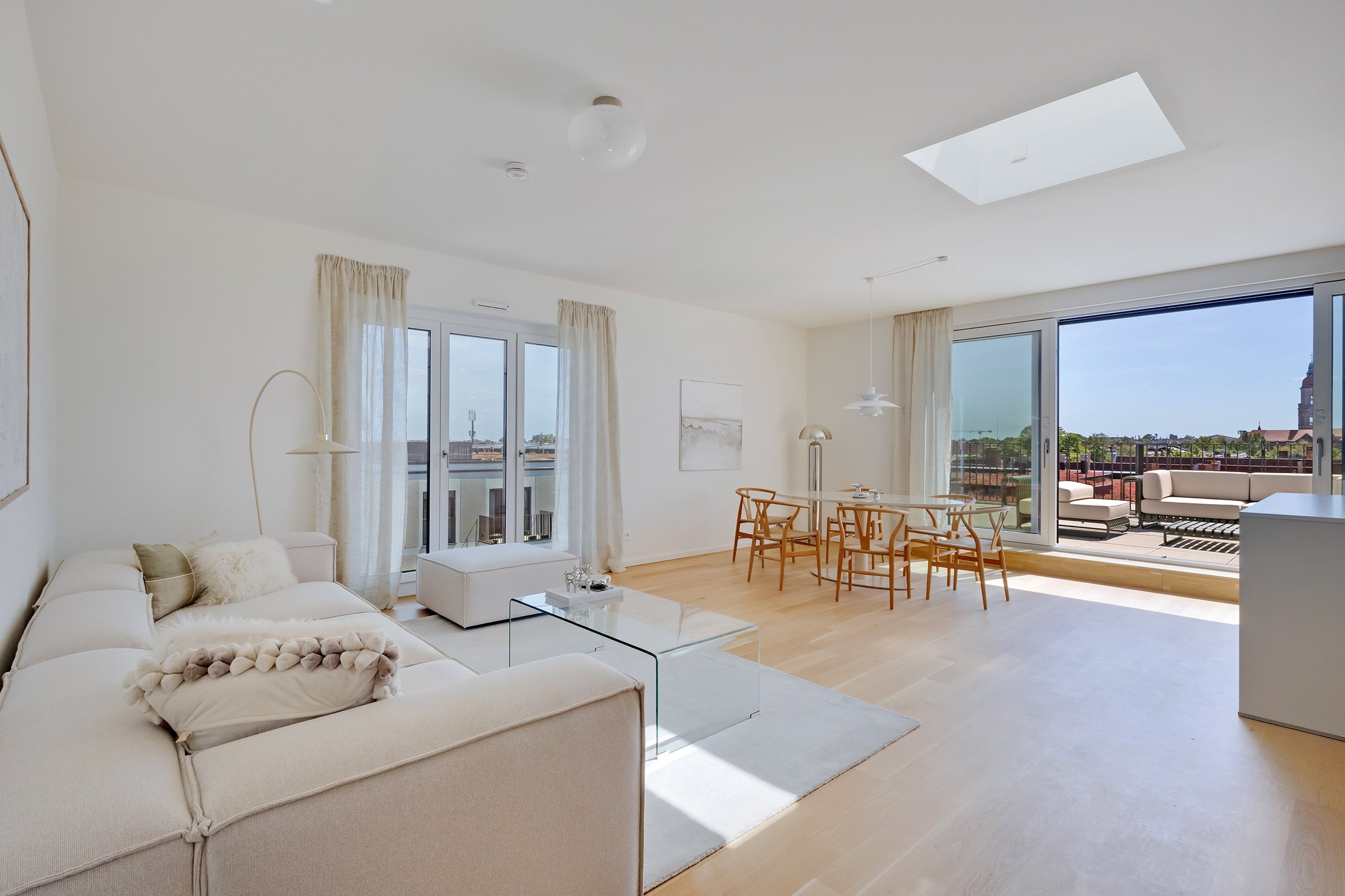 Neubau Penthouse in Berlin Friedenau mit Dachterrasse und Panoramablick