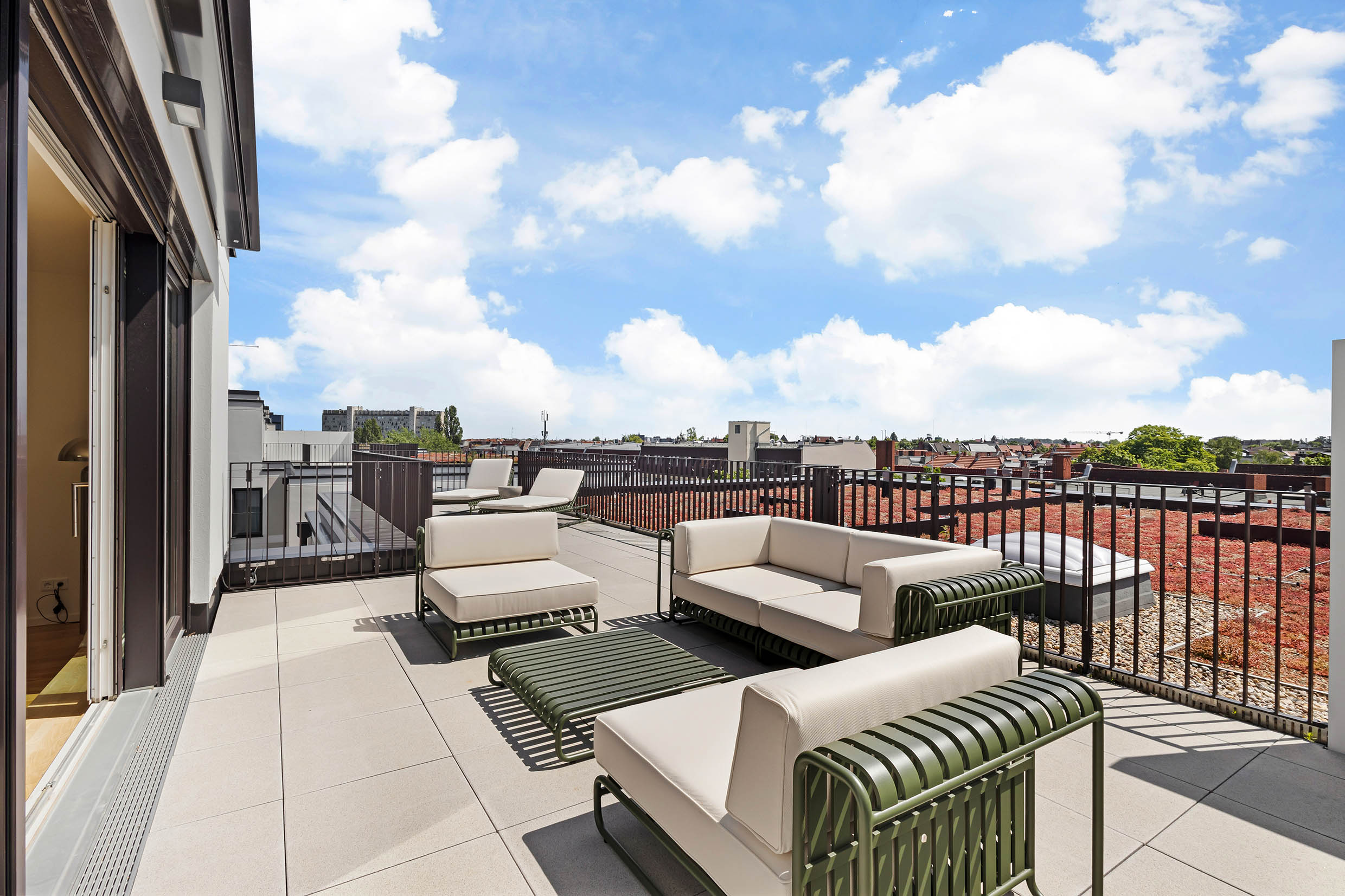 Neubau Penthouse in Berlin Friedenau mit Dachterrasse und Panoramablick