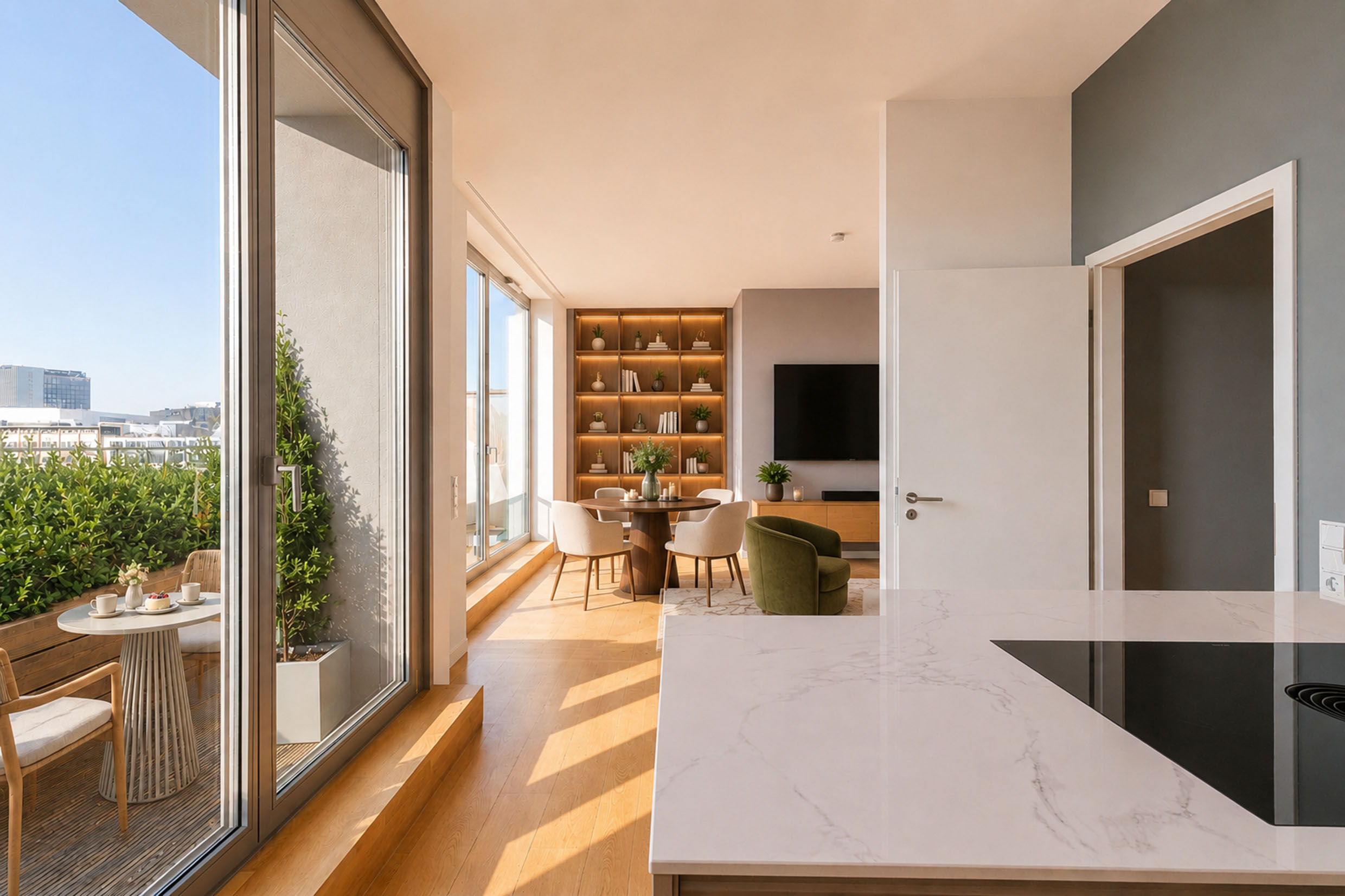 HOCHWERTIGES PENTHOUSE MIT WEITBLICK, SIEMATIC EINBAUKÜCHE UND EXKLUSIVER AUSSTATTUNG
