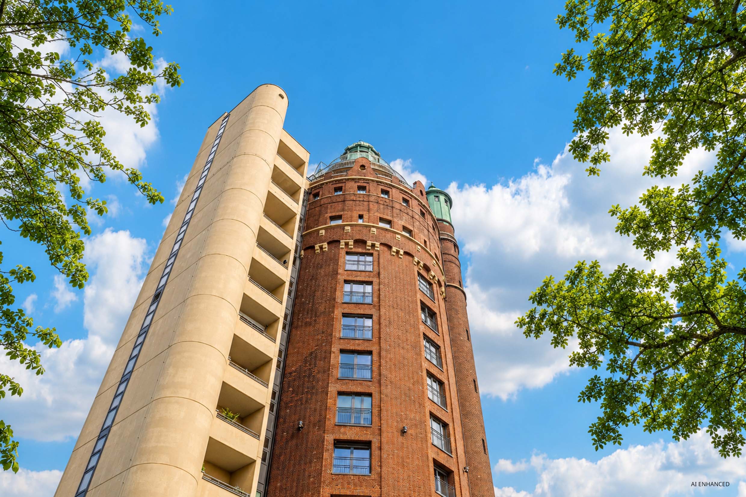top floor apartment in the landmark Wasserturm