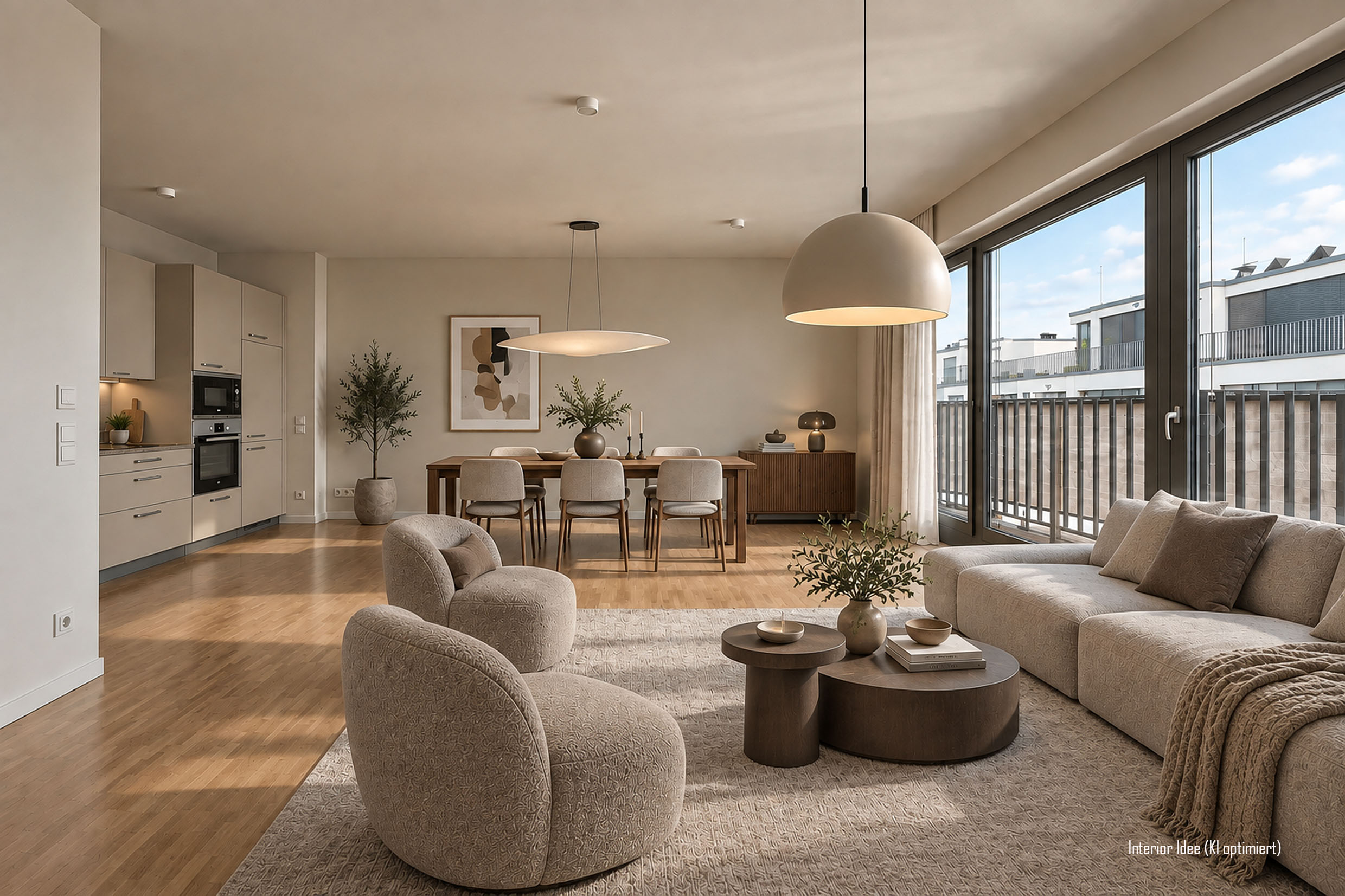einzugsbereite frisch renovierte 3 Zimmer Neubauwohnung in Berlin Mitte in The Mile